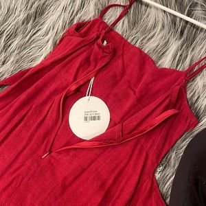 Princess Polly mini dress tie front size 6